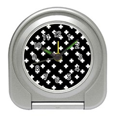 Swiss Cross Pattern Travel Alarm Clock by Valentinaart