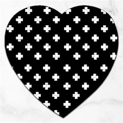 Swiss Cross Pattern Jigsaw Puzzle (heart)