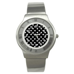 Swiss Cross Pattern Stainless Steel Watch by Valentinaart