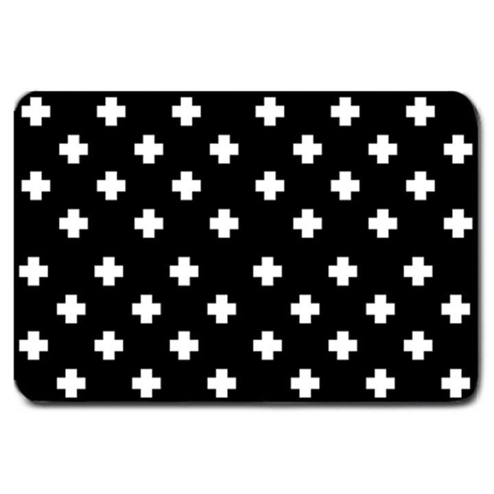 Swiss Cross Pattern Large Doormat 