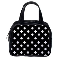 Swiss Cross Pattern Classic Handbag (one Side) by Valentinaart