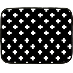 Swiss Cross Pattern Fleece Blanket (mini) by Valentinaart