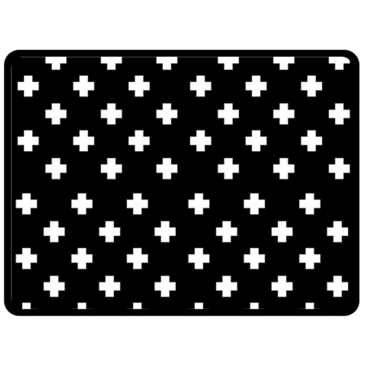 Swiss Cross Pattern Fleece Blanket (Large) 