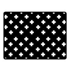 Swiss Cross Pattern Double Sided Fleece Blanket (small)  by Valentinaart