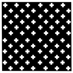 Swiss Cross Pattern Wooden Puzzle Square