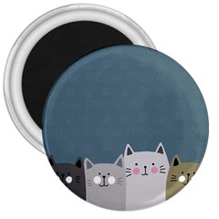 Cute Cats 3  Magnets by Valentinaart