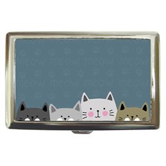 Cute Cats Cigarette Money Case by Valentinaart