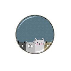 Cute Cats Hat Clip Ball Marker