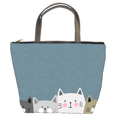 Cute Cats Bucket Bag by Valentinaart