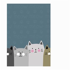 Cute Cats Small Garden Flag (two Sides) by Valentinaart