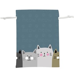 Cute Cats  Lightweight Drawstring Pouch (xl) by Valentinaart