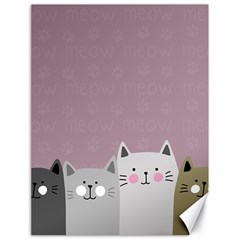 Cute Cats Canvas 18  X 24  by Valentinaart