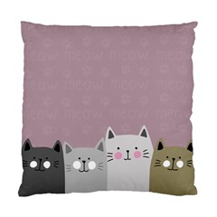 Cute Cats Standard Cushion Case (two Sides) by Valentinaart