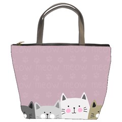 Cute Cats Bucket Bag by Valentinaart