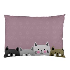 Cute Cats Pillow Case by Valentinaart