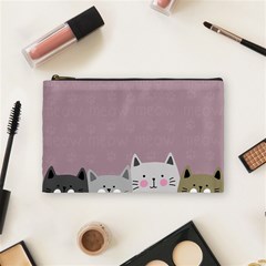 Cute Cats Cosmetic Bag (medium) by Valentinaart