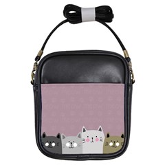 Cute Cats Girls Sling Bag by Valentinaart