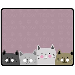 Cute Cats Fleece Blanket (medium) 