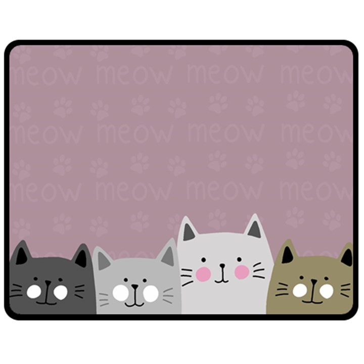 Cute Cats Fleece Blanket (Medium) 