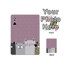 Cute Cats Playing Cards 54 Designs (mini) by Valentinaart