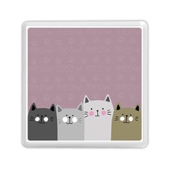 Cute Cats Memory Card Reader (square) by Valentinaart