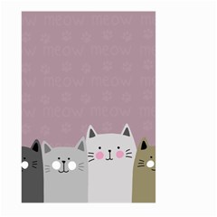 Cute Cats Large Garden Flag (two Sides) by Valentinaart