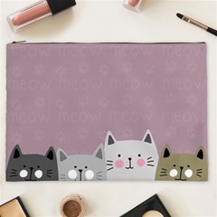 Cute Cats Cosmetic Bag (xxl) by Valentinaart