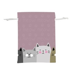 Cute Cats Lightweight Drawstring Pouch (m)