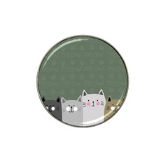 Cute Cats Hat Clip Ball Marker by Valentinaart