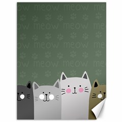 Cute Cats Canvas 36  X 48  by Valentinaart