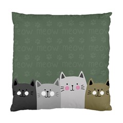 Cute Cats Standard Cushion Case (one Side) by Valentinaart