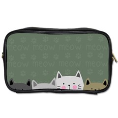 Cute Cats Toiletries Bag (one Side) by Valentinaart