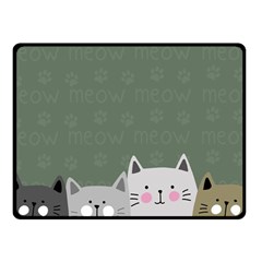 Cute Cats Fleece Blanket (small) by Valentinaart