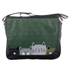 Cute Cats Messenger Bag by Valentinaart