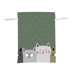 Cute Cats Lightweight Drawstring Pouch (s) by Valentinaart