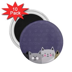 Cute Cats 2 25  Magnets (10 Pack)  by Valentinaart