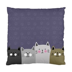 Cute Cats Standard Cushion Case (one Side) by Valentinaart