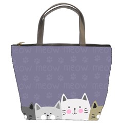 Cute Cats Bucket Bag by Valentinaart