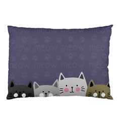 Cute Cats Pillow Case by Valentinaart