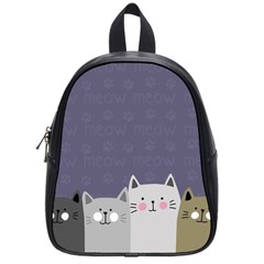 Cute Cats School Bag (small) by Valentinaart