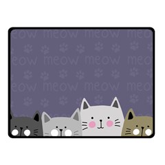 Cute Cats Fleece Blanket (small) by Valentinaart