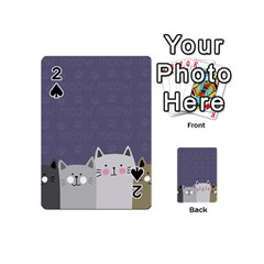 Cute Cats Playing Cards 54 Designs (mini) by Valentinaart