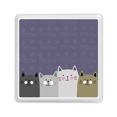 Cute Cats Memory Card Reader (square) by Valentinaart