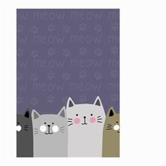 Cute Cats Small Garden Flag (two Sides) by Valentinaart