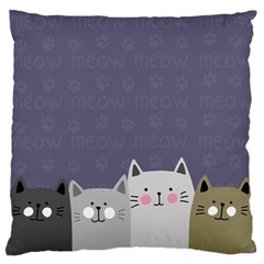 Cute Cats Standard Flano Cushion Case (one Side) by Valentinaart