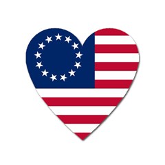 Betsy Ross Flag Heart Magnet by Valentinaart