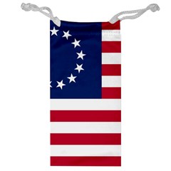 Betsy Ross Flag Jewelry Bag by Valentinaart