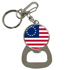 Betsy Ross Flag Bottle Opener Key Chain by Valentinaart