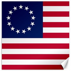 Betsy Ross Flag Canvas 16  X 16  by Valentinaart