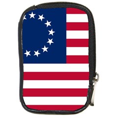 Betsy Ross Flag Compact Camera Leather Case by Valentinaart